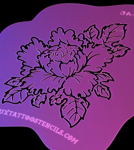 FTS Peony FX Tattoo Stencil