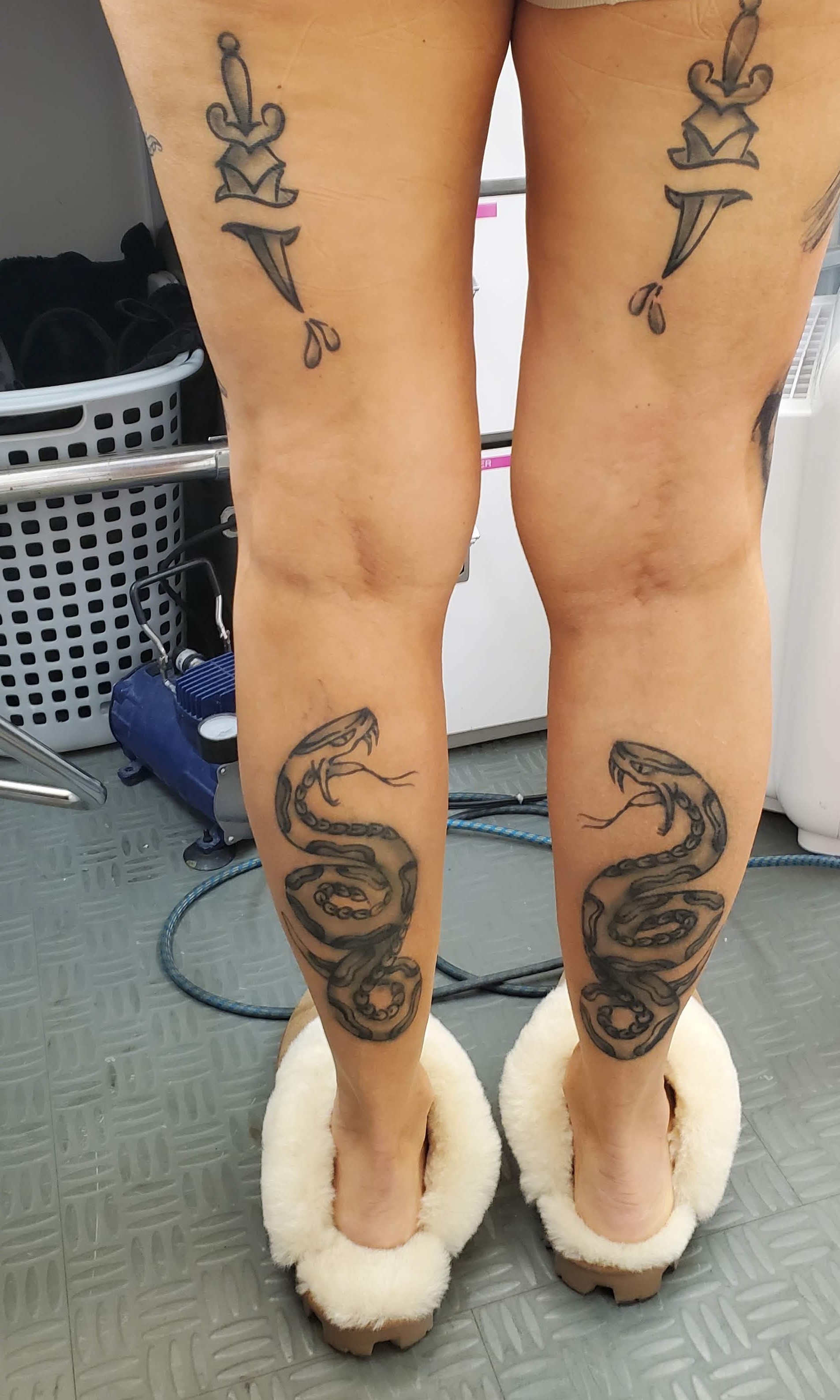 Katherine Narducci Euphoria's Badass Granny Tattoos - Faux Tattoo Studios